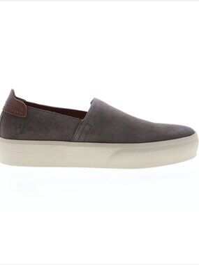Frye Beacon Slate Gray Low Top Suede Sneakers Men US 9.5